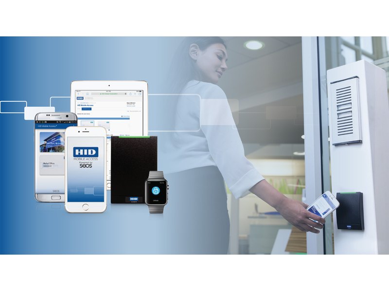 Biometric and mobile access credentials for commercial buildings