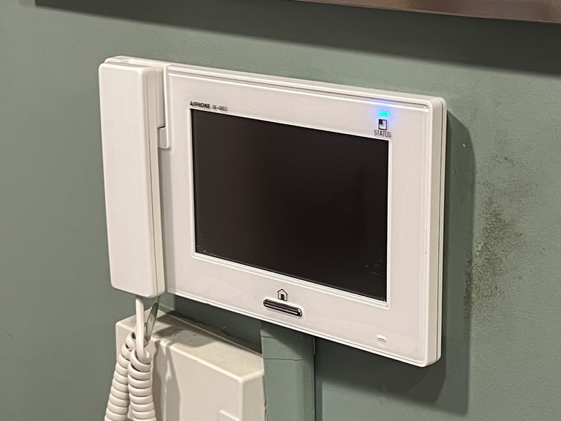 Aiphone JM-4MED video intercom monitor station installed by Michigan Security Systems for a commercial facility