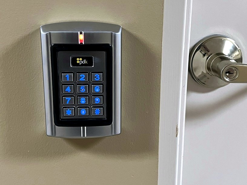 PDK RFID keypad reader professional installation in Michigan — Michigan Security Systems