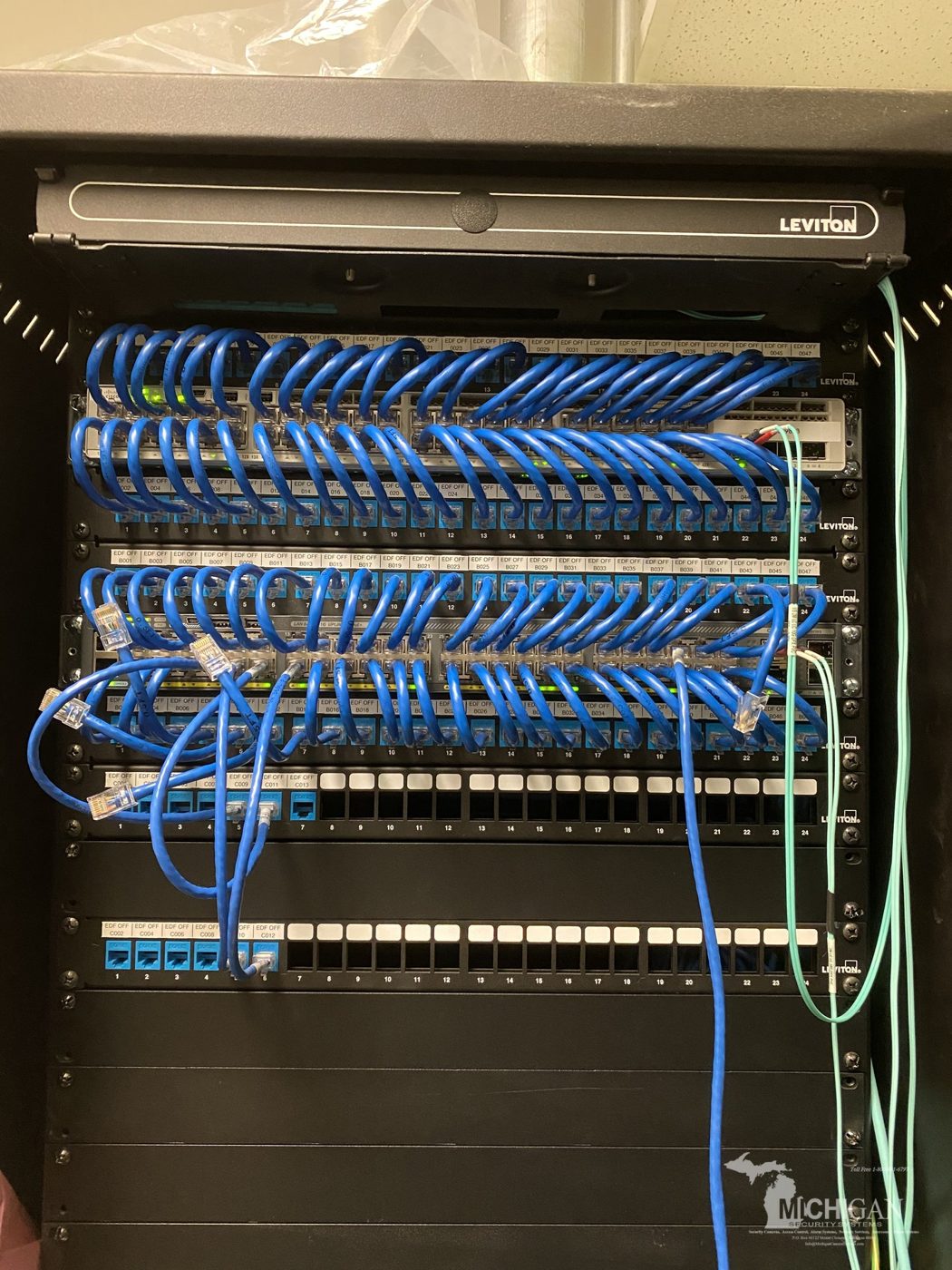 Structured cabling network IDF installation Michigan