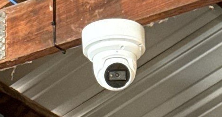 Commercial security camera system at a Sterling Heights warehouse installed by Michigan Security Systems