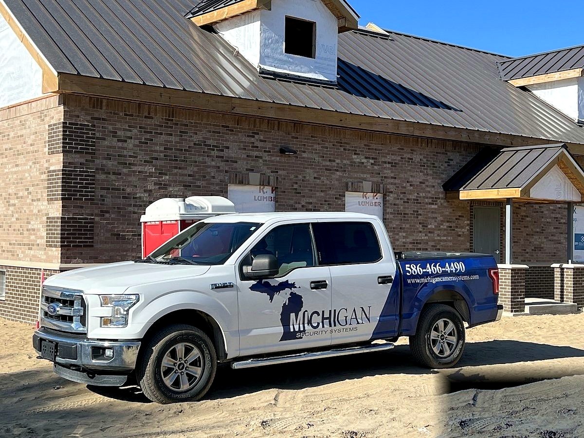 Michigan Security Systems truck cabling project