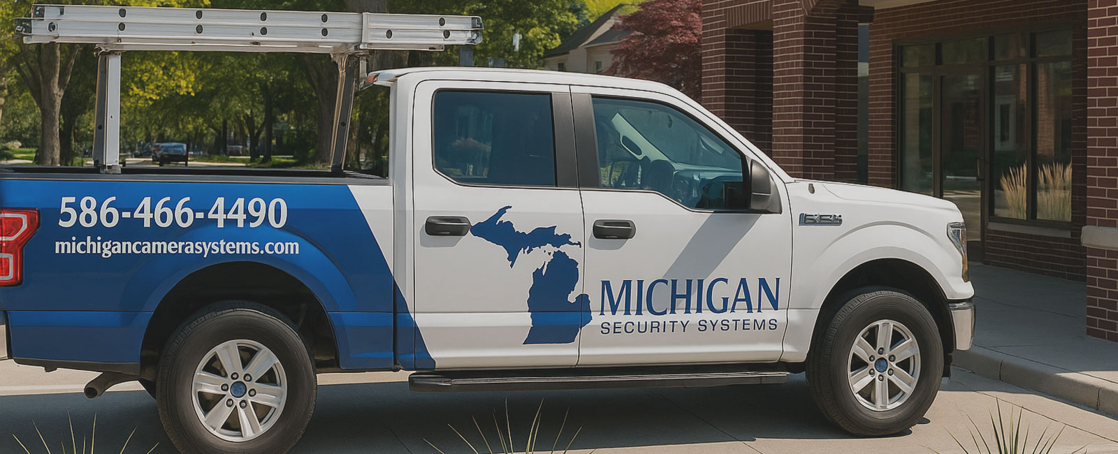 Commercial security truck in Michigan