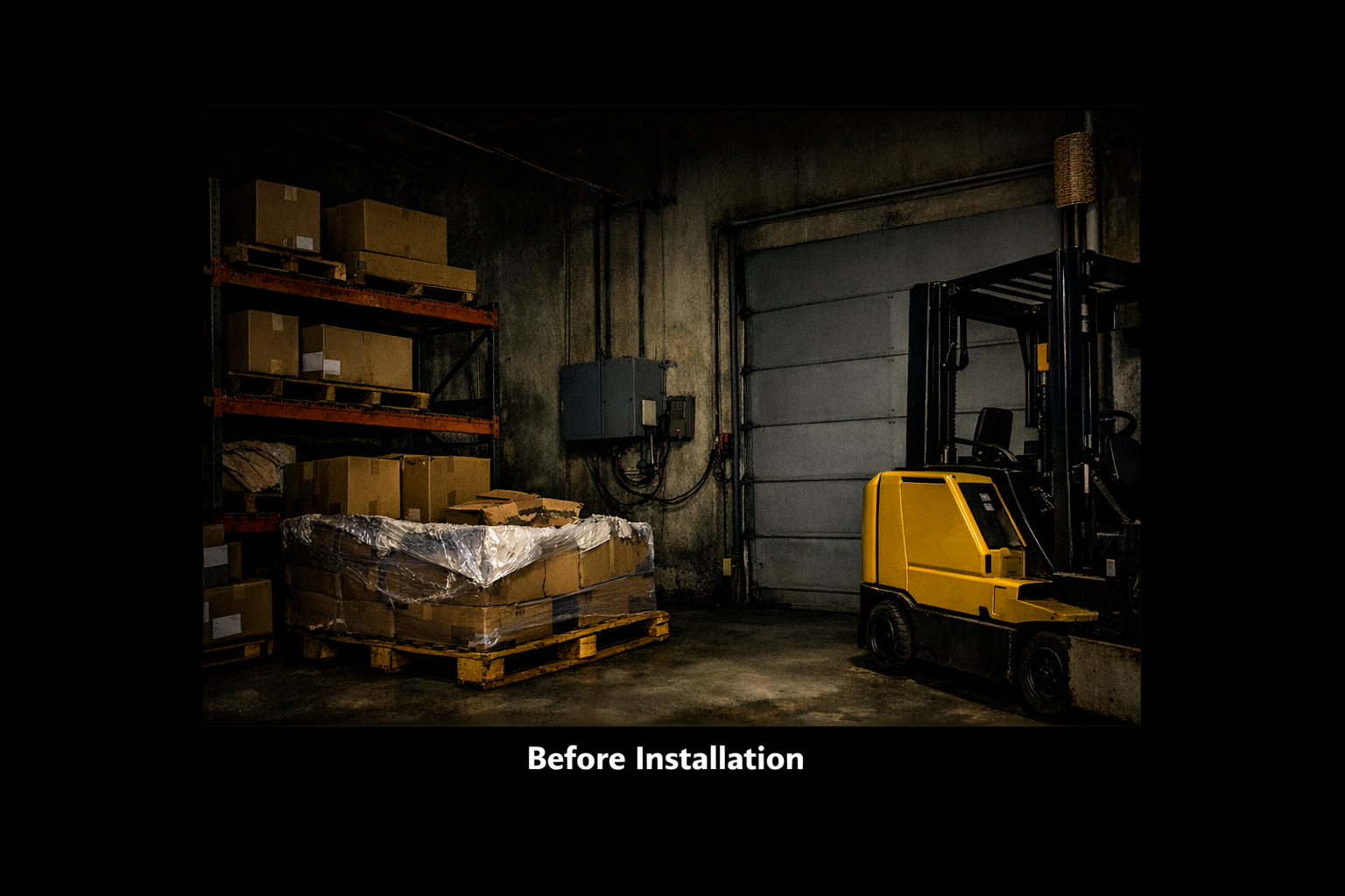 Before installation warehouse image