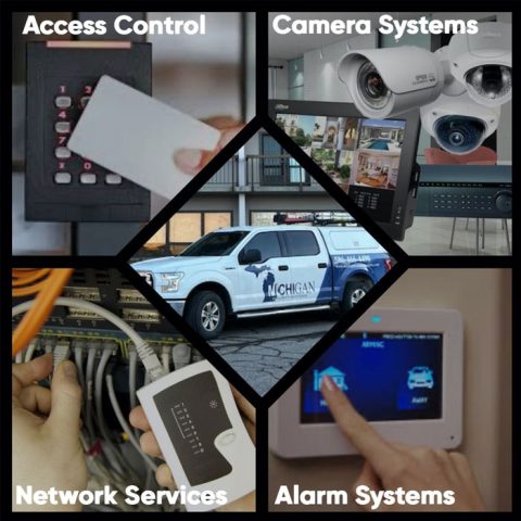 michigan security systems cameras, access control alarm systems call (586) 466-4490